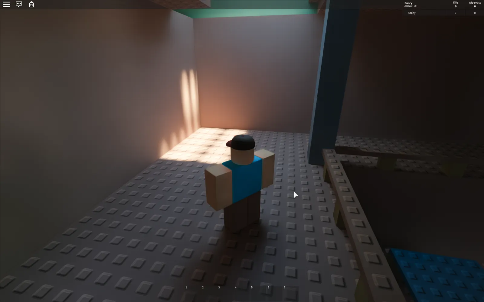 Roblox scene lit by bounce lighting from Numos's sun, project by Clouds